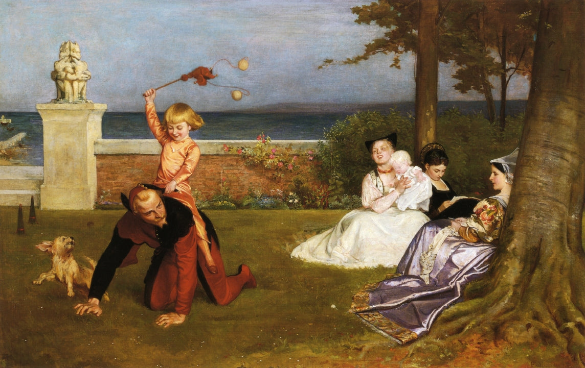 The Young Lord Hamlet, vintage artwork by Philip Hermogenes Calderon, 12x8" (A4) Poster