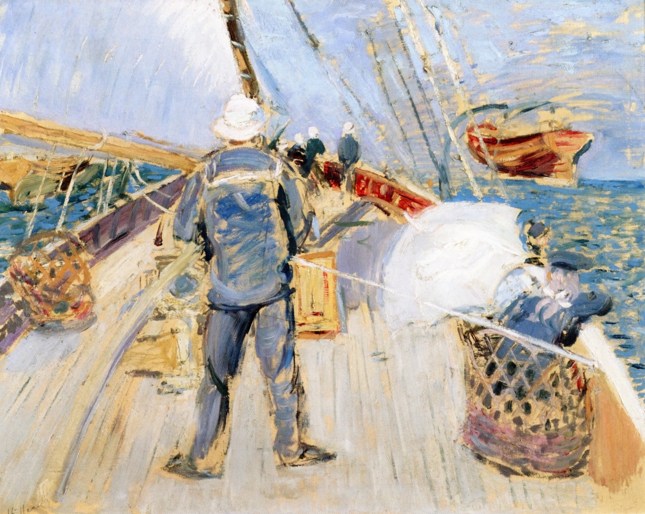Aboard, vintage artwork by Paul Cesar Helleu, 12x8" (A4) Poster
