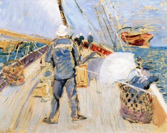 Aboard, vintage artwork by Paul Cesar Helleu, 12x8" (A4) Poster