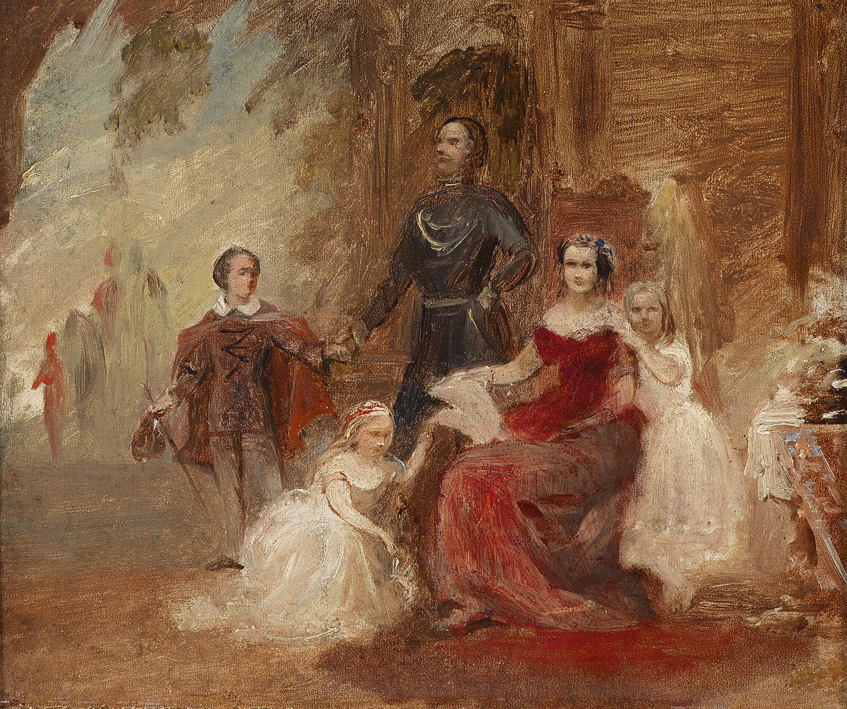 Royal Family of Hanover, vintage artwork by Friedrich Kaulbach, 12x8" (A4) Poster