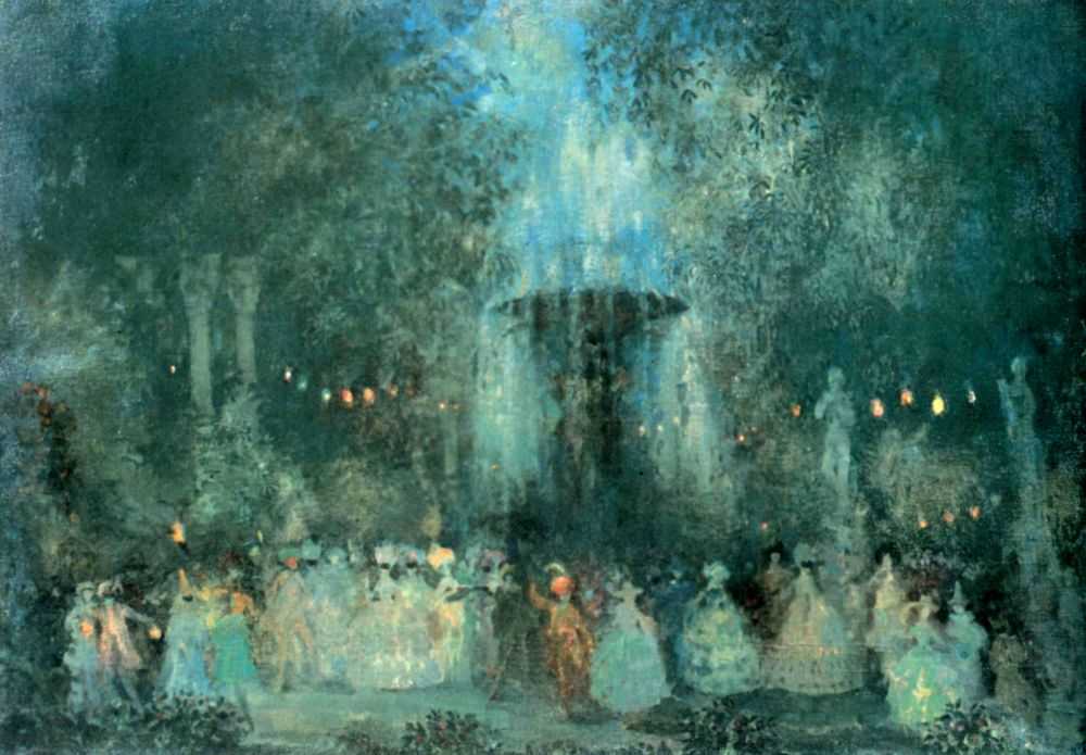 A Costume Ball, vintage artwork by Nikolai Sapunov, 12x8" (A4) Poster