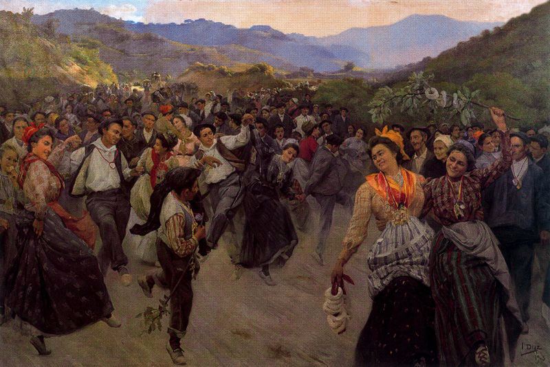La Fiesta by Ignacio Díaz Olano,A3(16x12")Poster