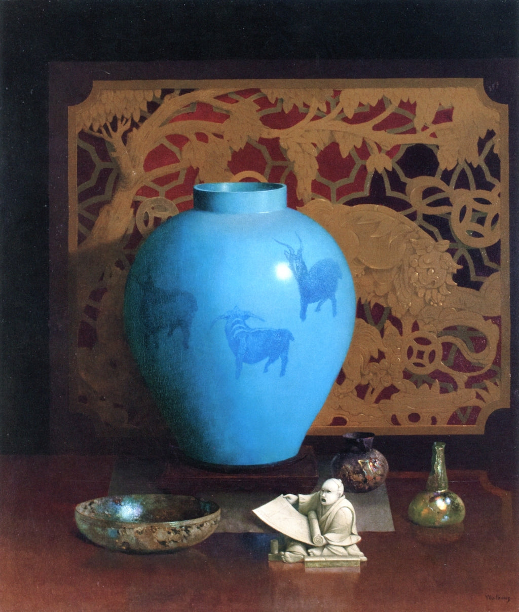 The Blue Goats by Harry Wilson Watrous,A3(16x12")Poster