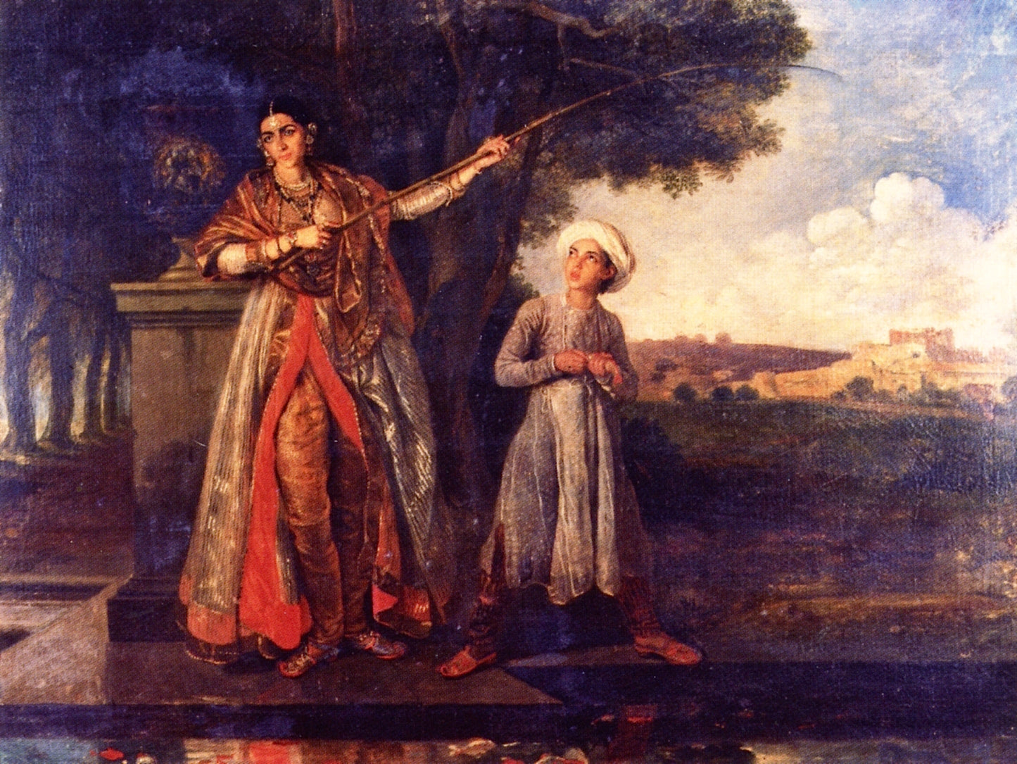 Boulone Lisa with James Martin, vintage artwork by Johann Zoffany, 12x8" (A4) Poster