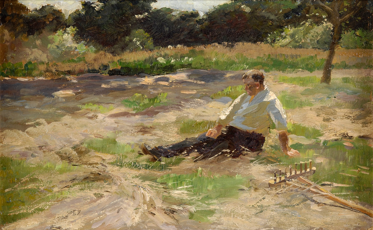 Lunch Break by Hugo Muhlig,A3(16x12")Poster