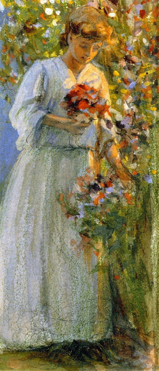 Study for Suzanne in the Garden by Otto Stark,A3(16x12")Poster