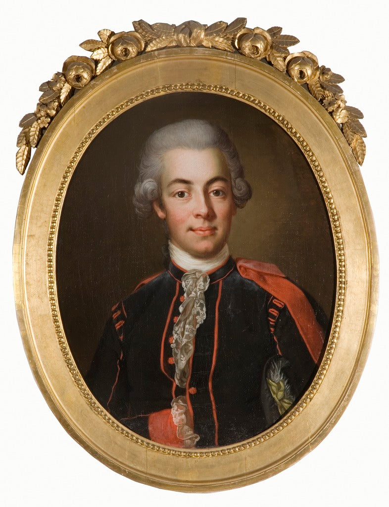 Gustav Adolf Reuterholm, vintage artwork by Jakob Bjorck, 12x8" (A4) Poster