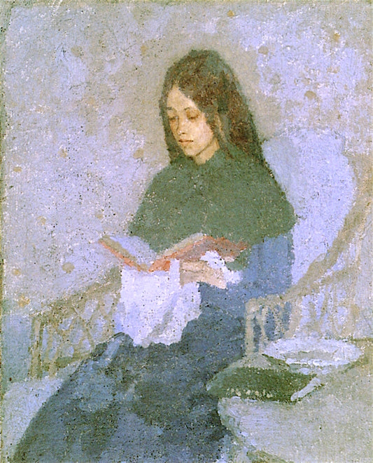 The Precious Book, vintage artwork by Gwen John, 12x8" (A4) Poster