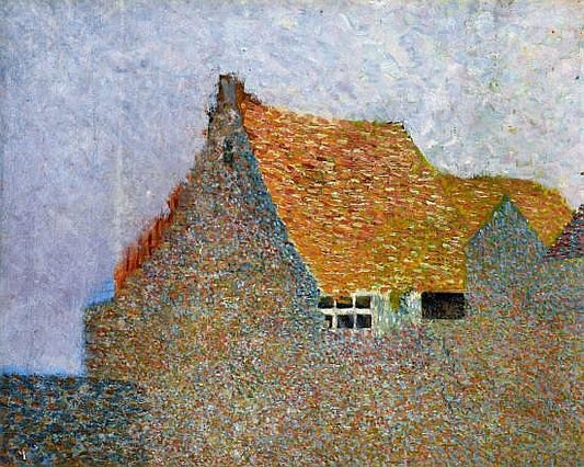 La Maison (The House), vintage artwork by Leo Gausson, 12x8" (A4) Poster