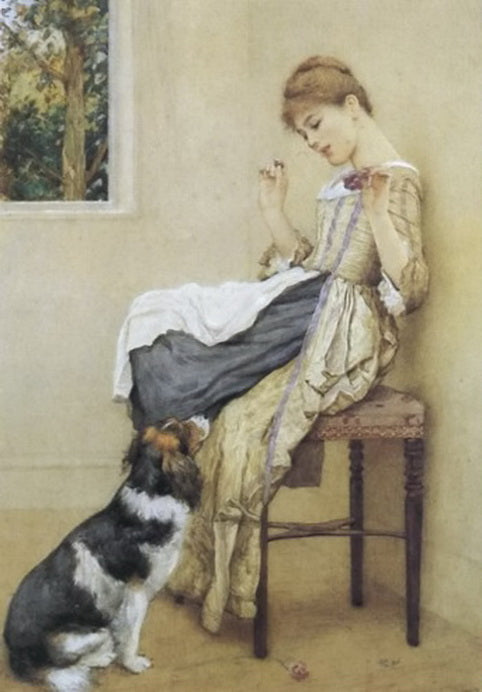 Begging for Favors, vintage artwork by Edward Killingworth Johnson, 12x8" (A4) Poster