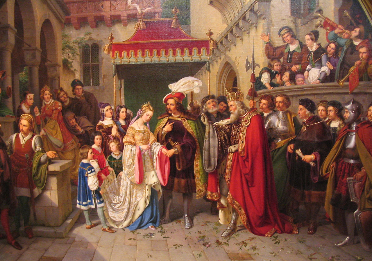 Das Käthchen von Heilbronn, vintage artwork by Wilhelm Nerenz, A3 (16x12") Poster Print