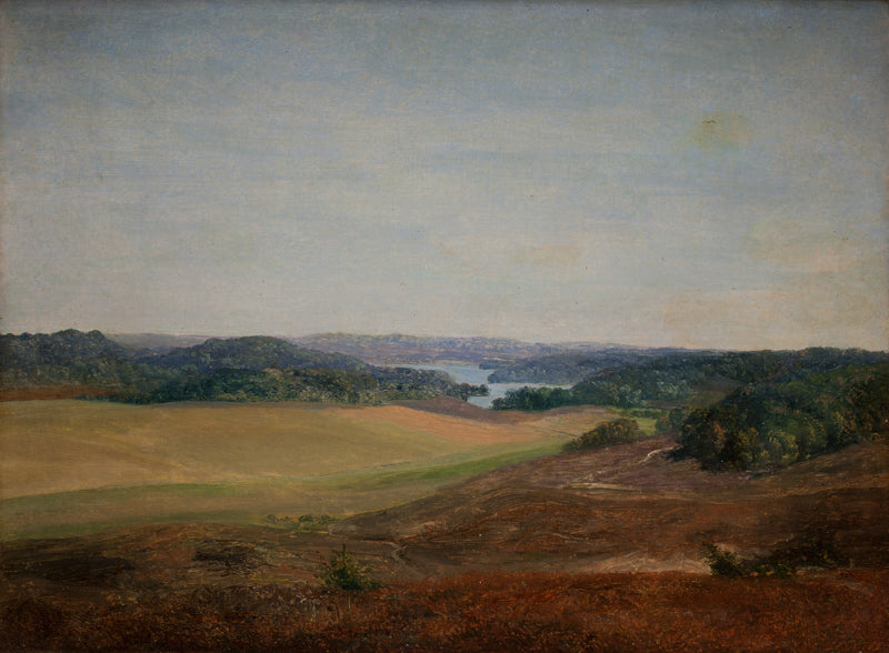 Landscape near Silkeborg, Jutland, vintage artwork by Dankvart Dreyer, A3 (16x12") Poster Print