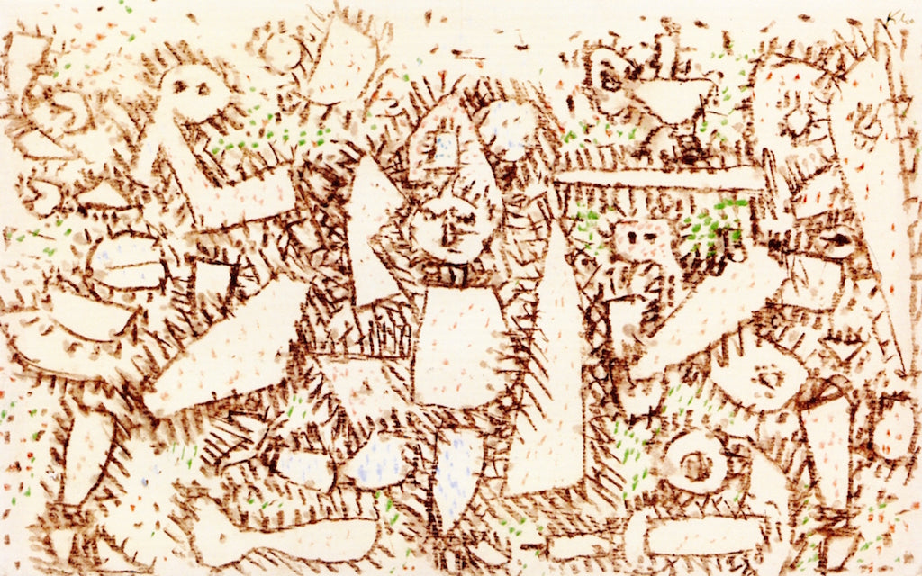 Fragile-Spirited, vintage artwork by Paul Klee, 12x8" (A4) Poster