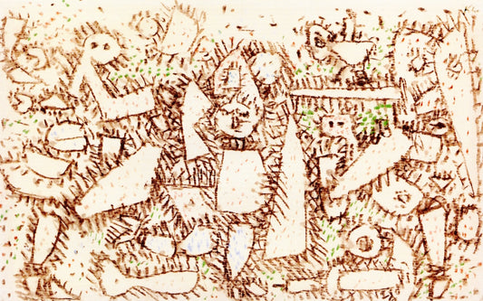 Fragile-Spirited, vintage artwork by Paul Klee, 12x8" (A4) Poster