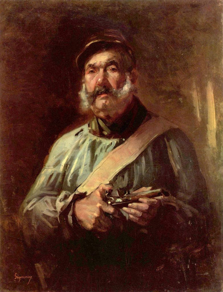 Guardian of Chailly, vintage artwork by Nicolae Grigorescu, 12x8" (A4) Poster
