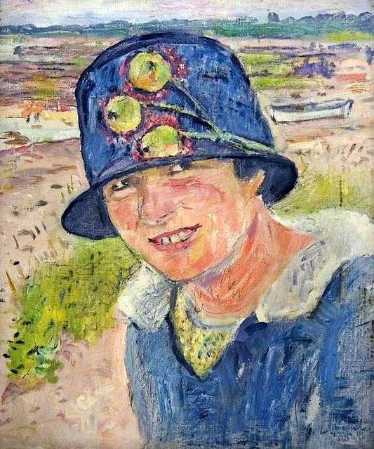 The Blue Hat by George Leslie Hunter,16x12(A3) Poster