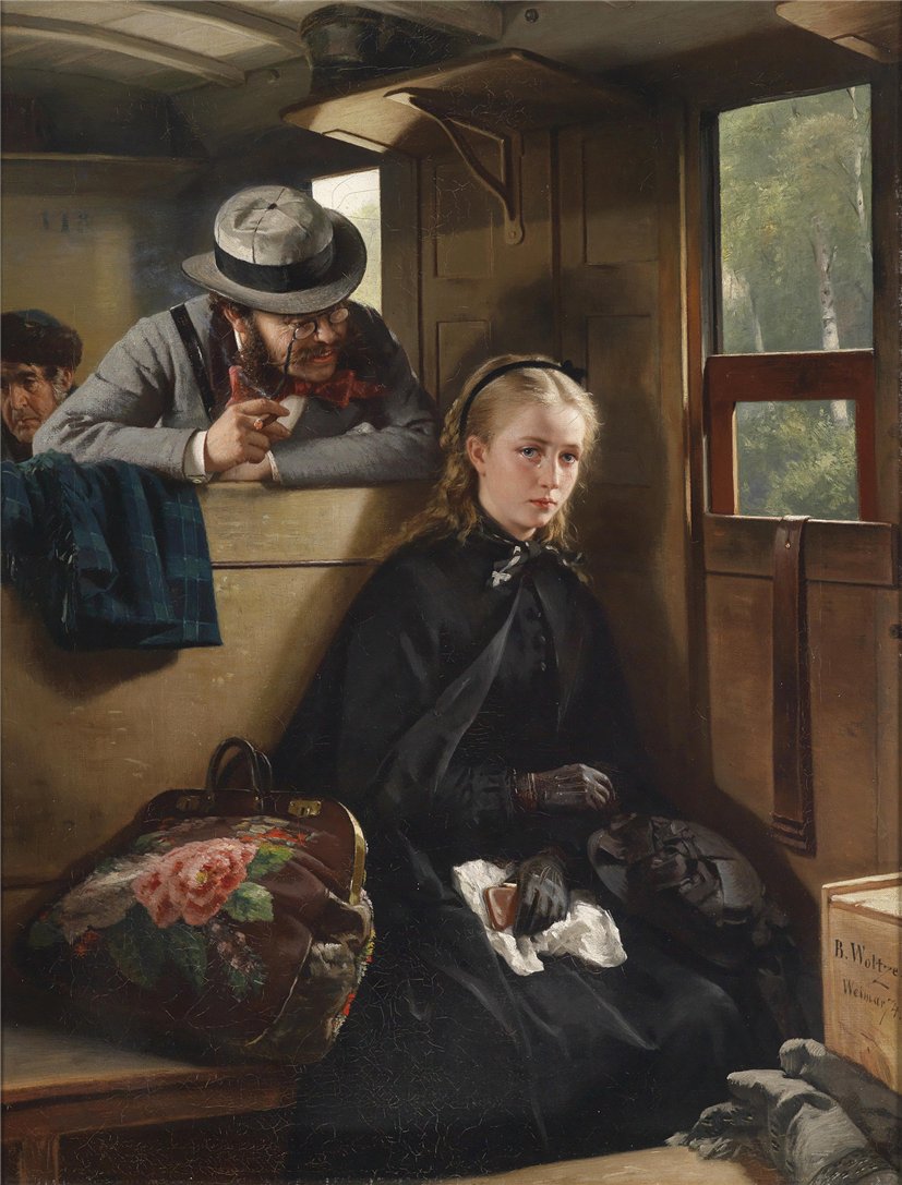 The Irritating Gentleman, vintage artwork by Berthold Woltze, 12x8" (A4) Poster