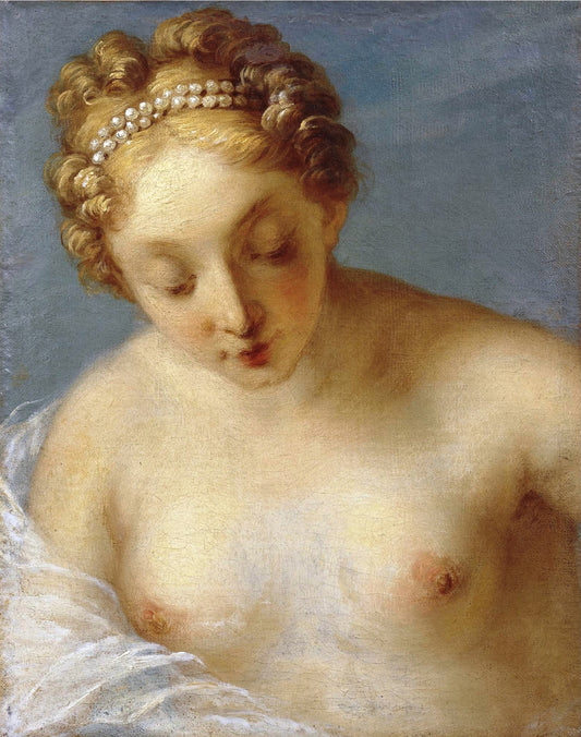 Bather, vintage artwork by Franҫois Lemoyne, 12x8" (A4) Poster