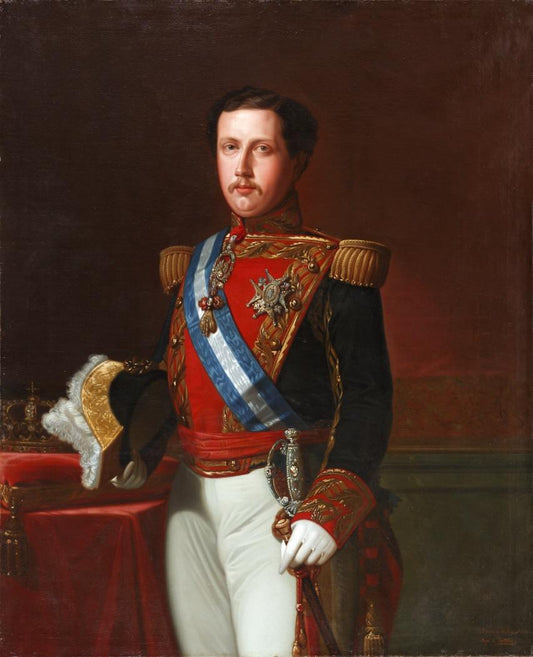 Portrait of Francisco de Asís de Borbón, vintage artwork by Angel María Cortellini Hernández, A3 (16x12") Poster Print