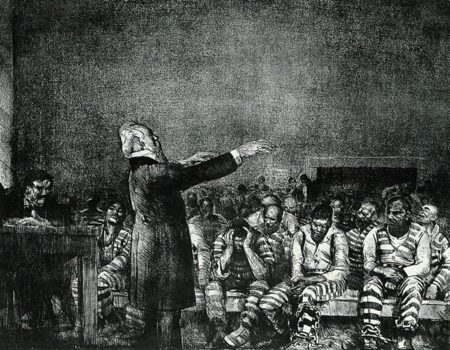 Benediction in Georgia by George Wesley Bellows,16x12(A3) Poster