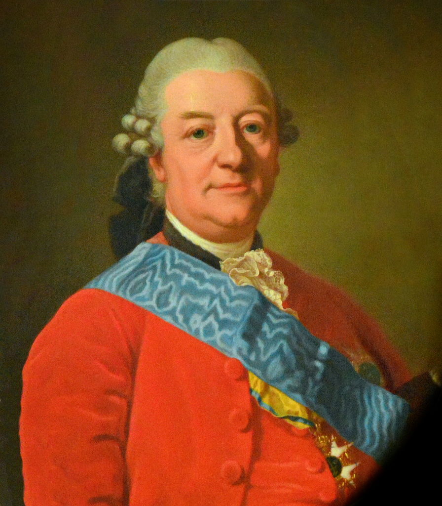 Portrait of Carl Reinhold von Fersen, vintage artwork by Per Krafft the Elder, 12x8" (A4) Poster