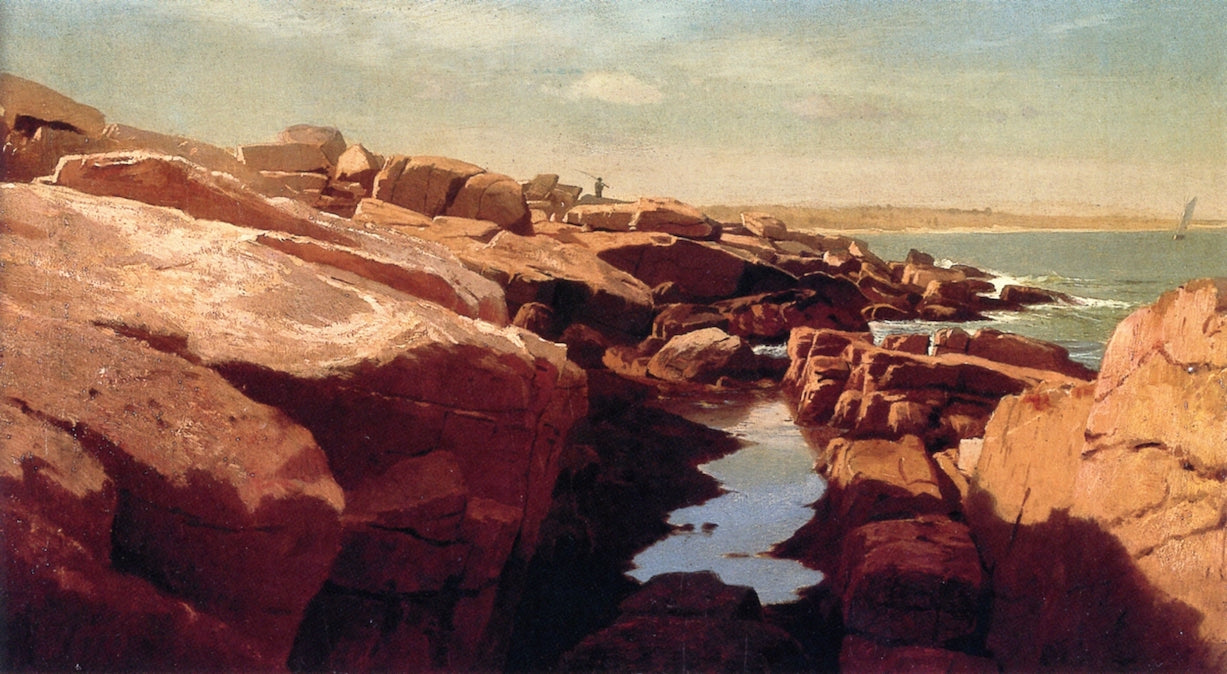 New England Rocks, vintage artwork by William Stanley Haseltine, 12x8" (A4) Poster