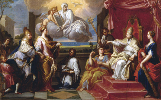 Arbitration of Pope Benedict XIV, vintage artwork by Placido Costanzi, 12x8" (A4) Poster