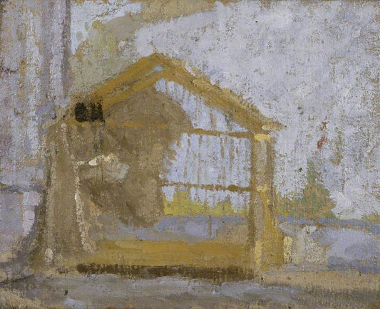 A Birdcage, vintage artwork by Gwen John, 12x8" (A4) Poster
