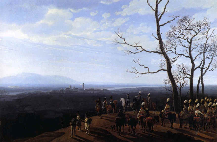 The Siege of Cosel, vintage artwork by Wilhelm von Kobell, 12x8" (A4) Poster