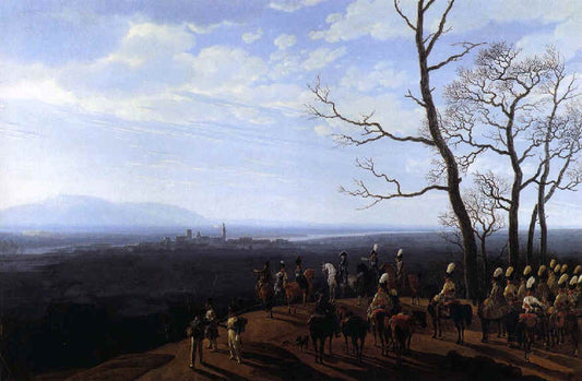 The Siege of Cosel, vintage artwork by Wilhelm von Kobell, 12x8" (A4) Poster