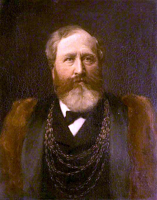 Alderman Alfred Francis, Mayor of Colchester, vintage artwork by Frank Robinson Daniell, 12x8" (A4) Poster