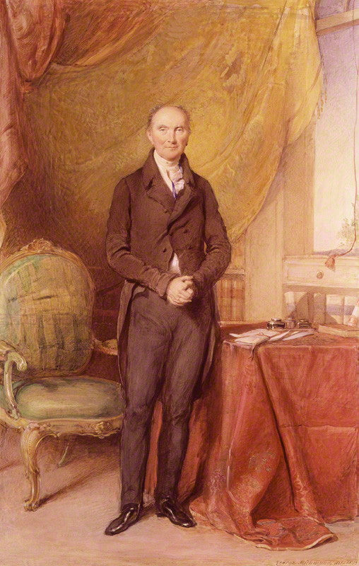 Henry Addington, 1st Viscount Sidmouth, vintage artwork by George Richmond, A3 (16x12") Poster Print