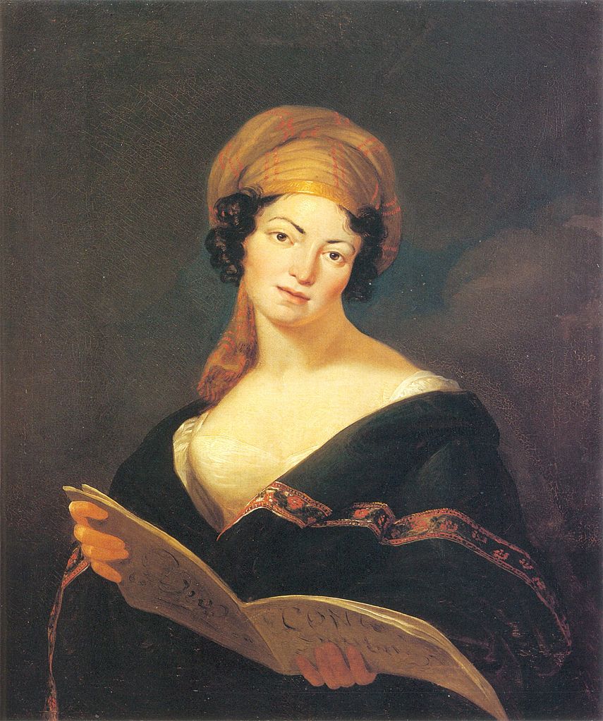 Portrait of Krystyna z Gerhardów Frankowa, vintage artwork by Jan Rustem, 12x8" (A4) Poster