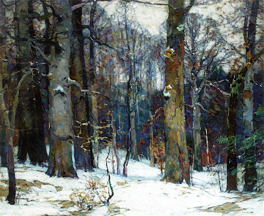 Forest Silence, vintage artwork by John F. Carlson, 12x8" (A4) Poster