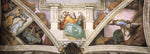 Frescoes above the entrance wall, vintage artwork by Michelangelo, A3 (16x12") Poster Print
