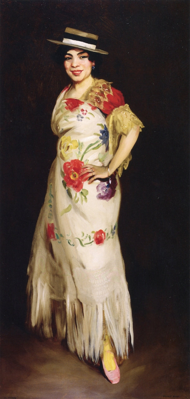 El Tango, vintage artwork by Robert Henri, 12x8" (A4) Poster