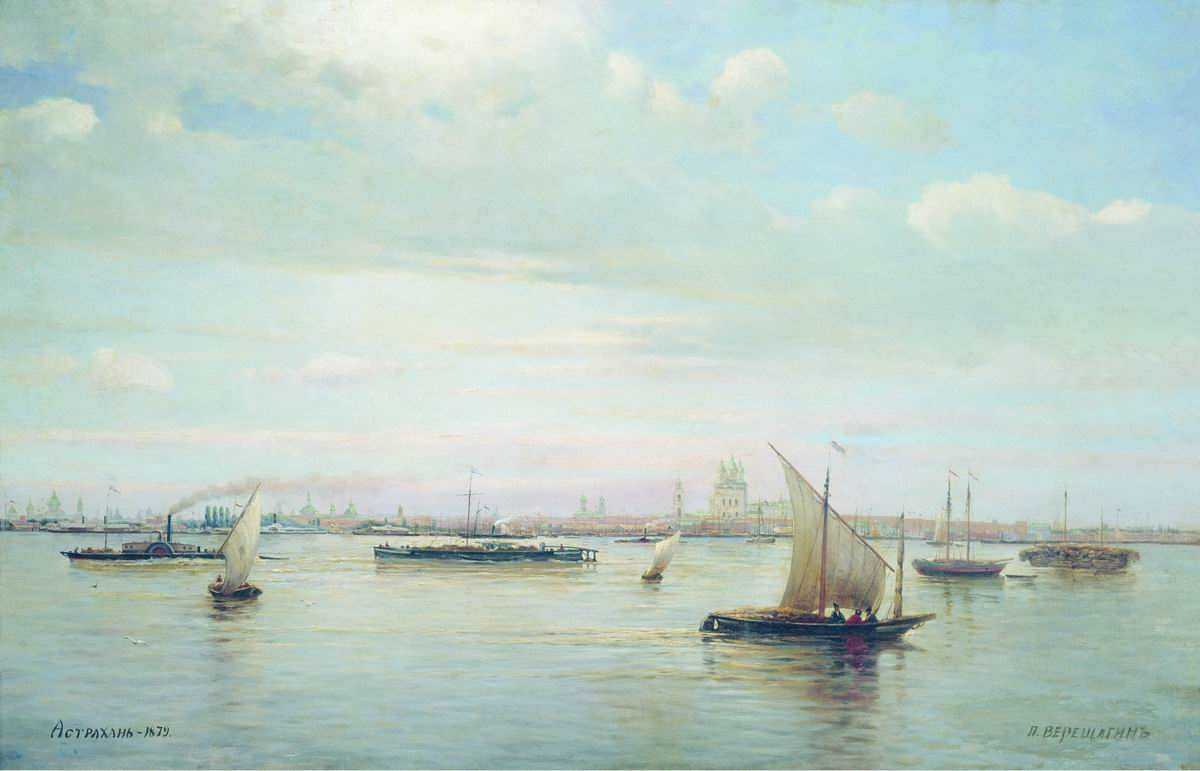 Astrakhan, vintage artwork by Piotr Petrovitsch Vereshchagin, 12x8" (A4) Poster
