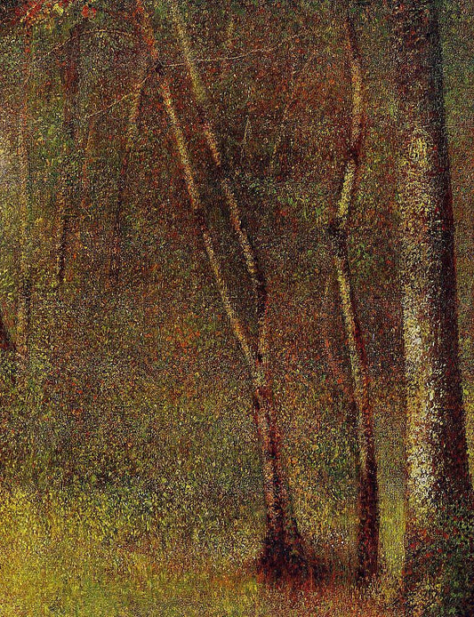 In the Woods at Pontaubert by Georges Seurat,A3(16x12")Poster