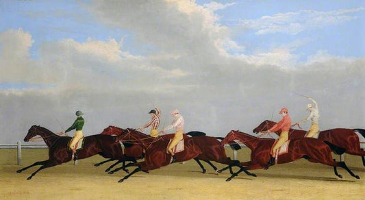 Finish of the 1827 Gold Cup, vintage artwork by John Frederick Herring, Sr, A3 (16x12") Poster Print