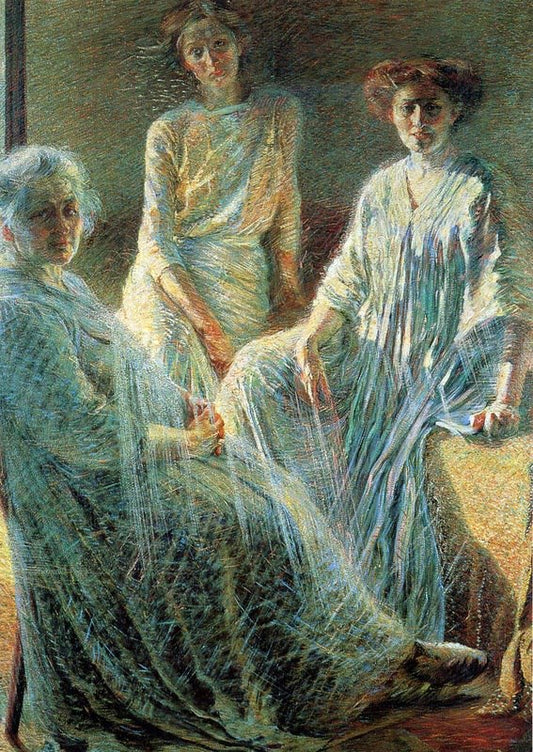 The Women, vintage artwork by Umberto Boccioni, 12x8" (A4) Poster
