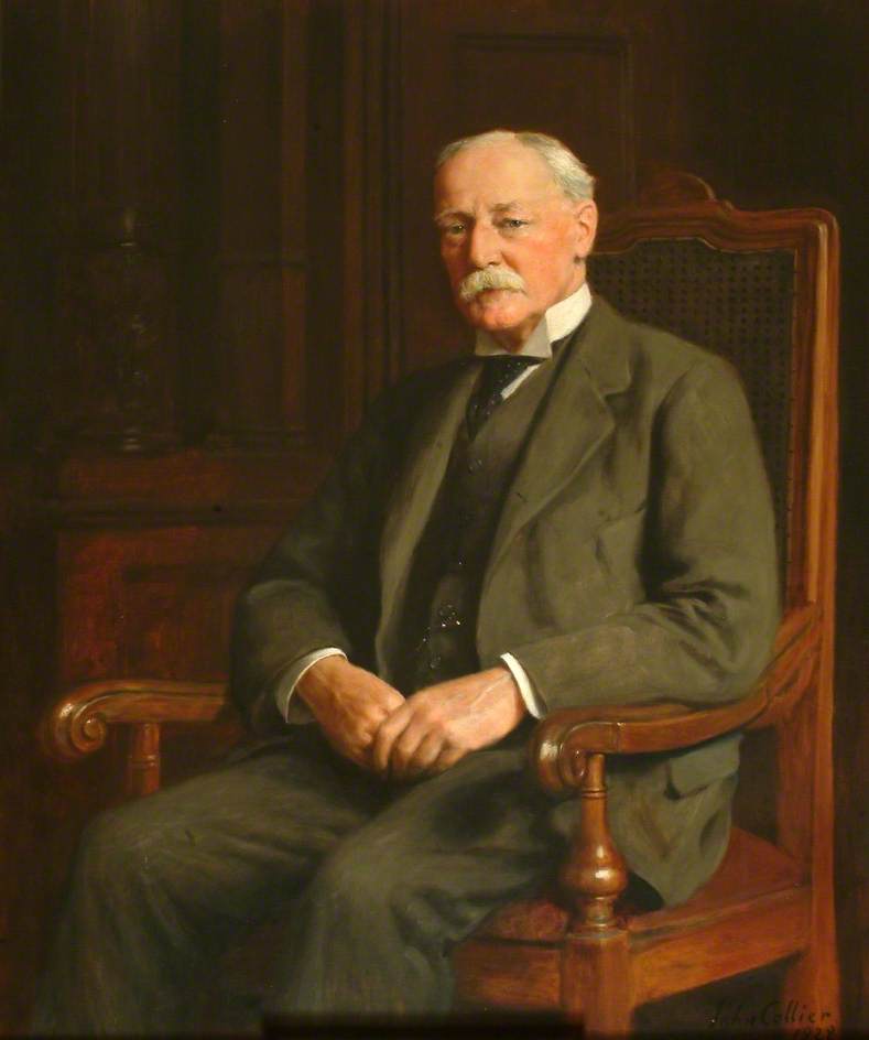 Colonel Arthur Stuart Daniel, Chairman of Godstone Rural District Council, vintage artwork by John Maler Collier, 12x8" (A4) Poster
