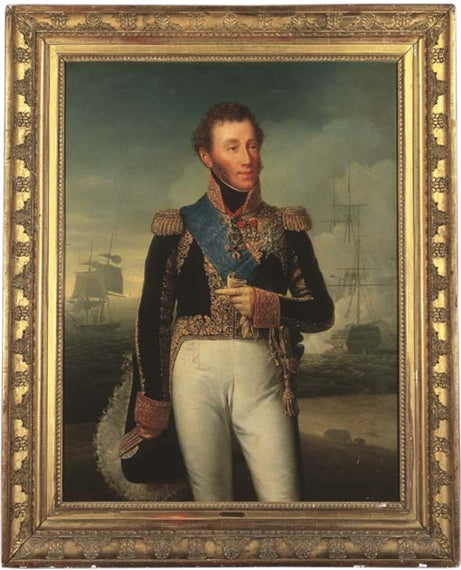 Portrait de Louis de Bourbon, duc d’AngoulIême, vintage artwork by François Joseph Kinson, 12x8" (A4) Poster