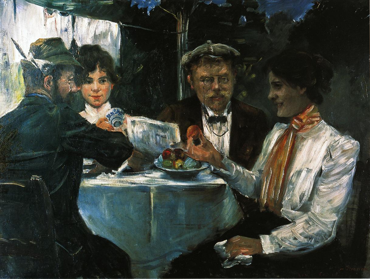In Max Halbe's Garden by Lovis Corinth,A3(16x12")Poster