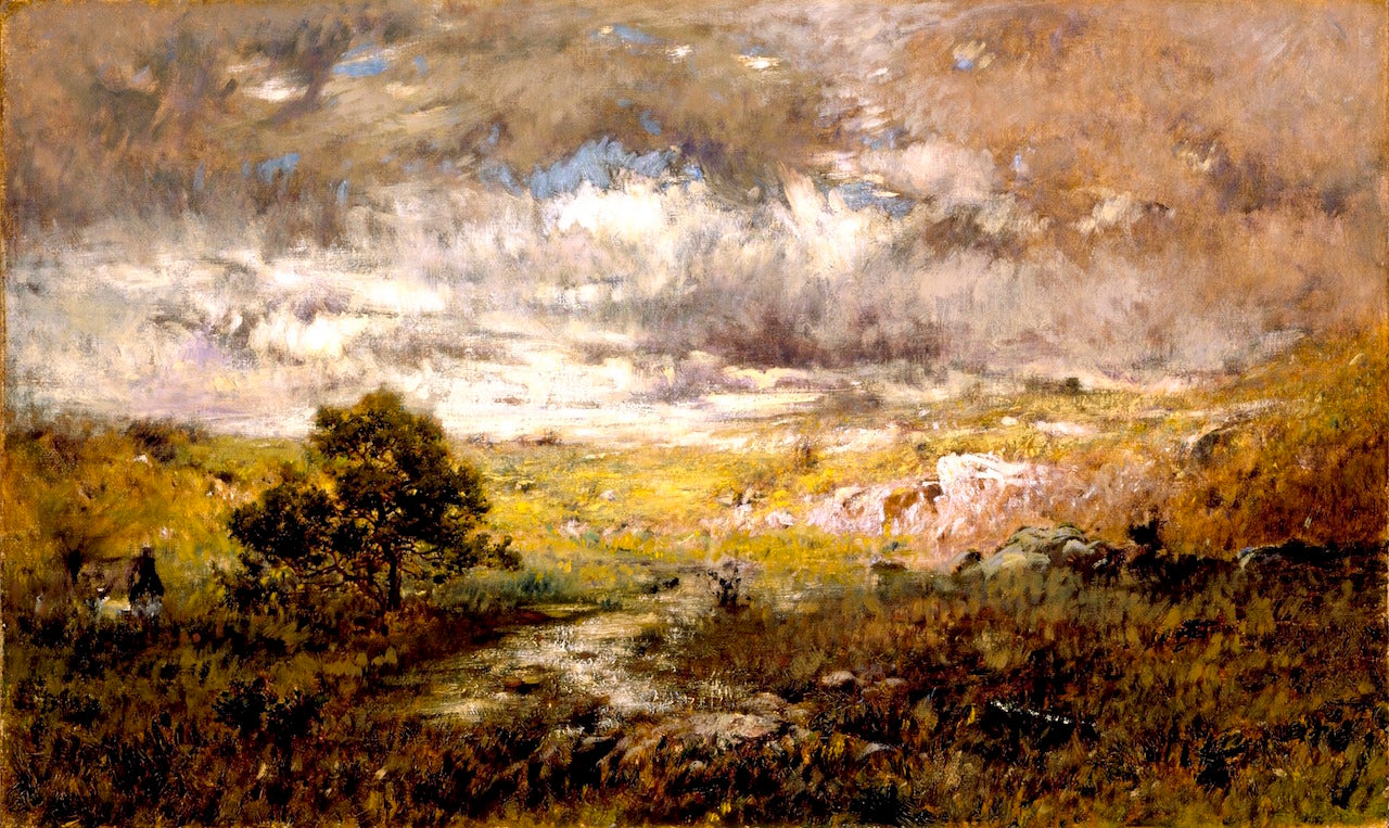 Any Man's Land, vintage artwork by Alexander Helwig Wyant, 12x8" (A4) Poster