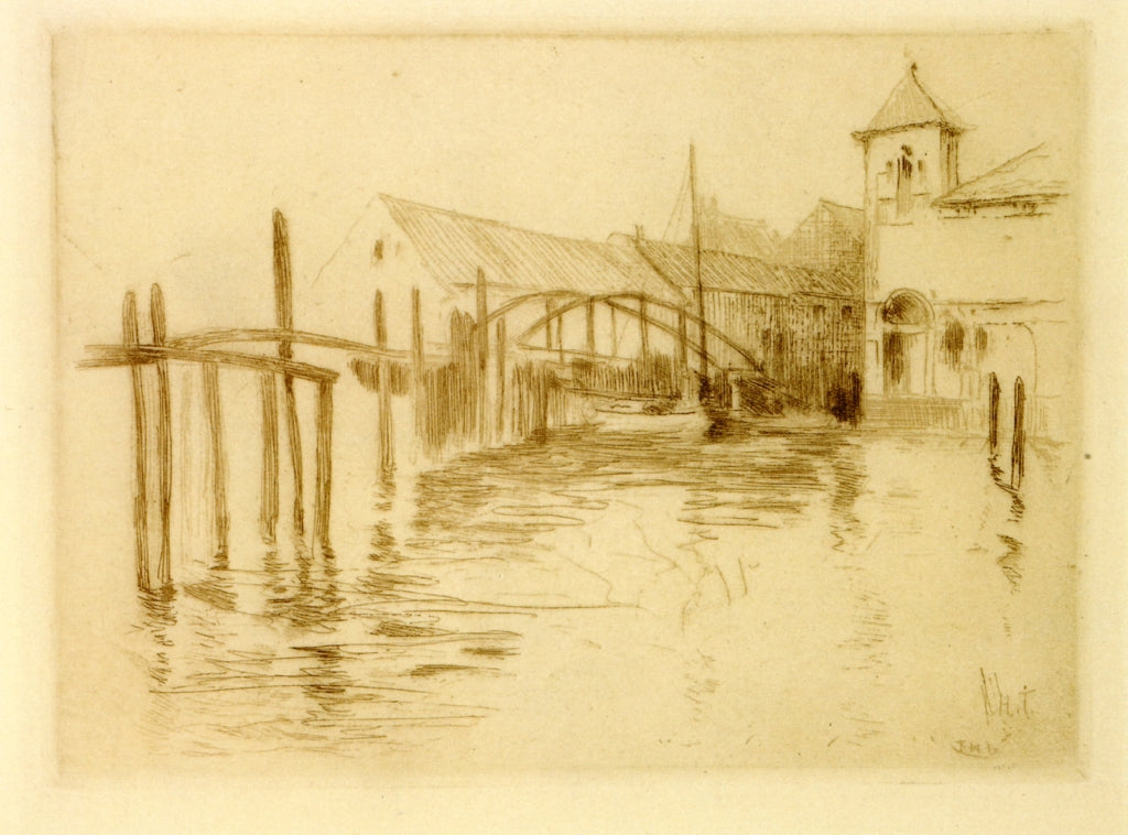 Dock at Newport by John Twachtman,A3(16x12")Poster