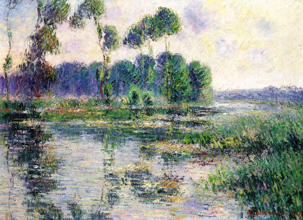 Banks of the Eure, Saint-Cyr-du-Vaudreuil by Gustave Loiseau,A3(16x12")Poster