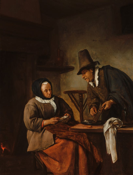 The Caudle Makers, vintage artwork by Jan Havicksz. Steen, 12x8" (A4) Poster
