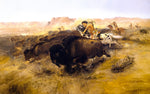 The Buffalo Hunt by Charles Marion Russell,A3(16x12")Poster