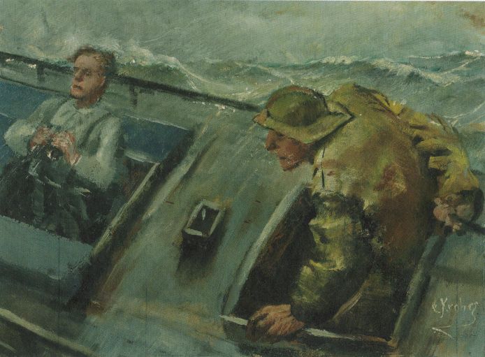Er det land by Christian Krohg,A3(16x12")Poster