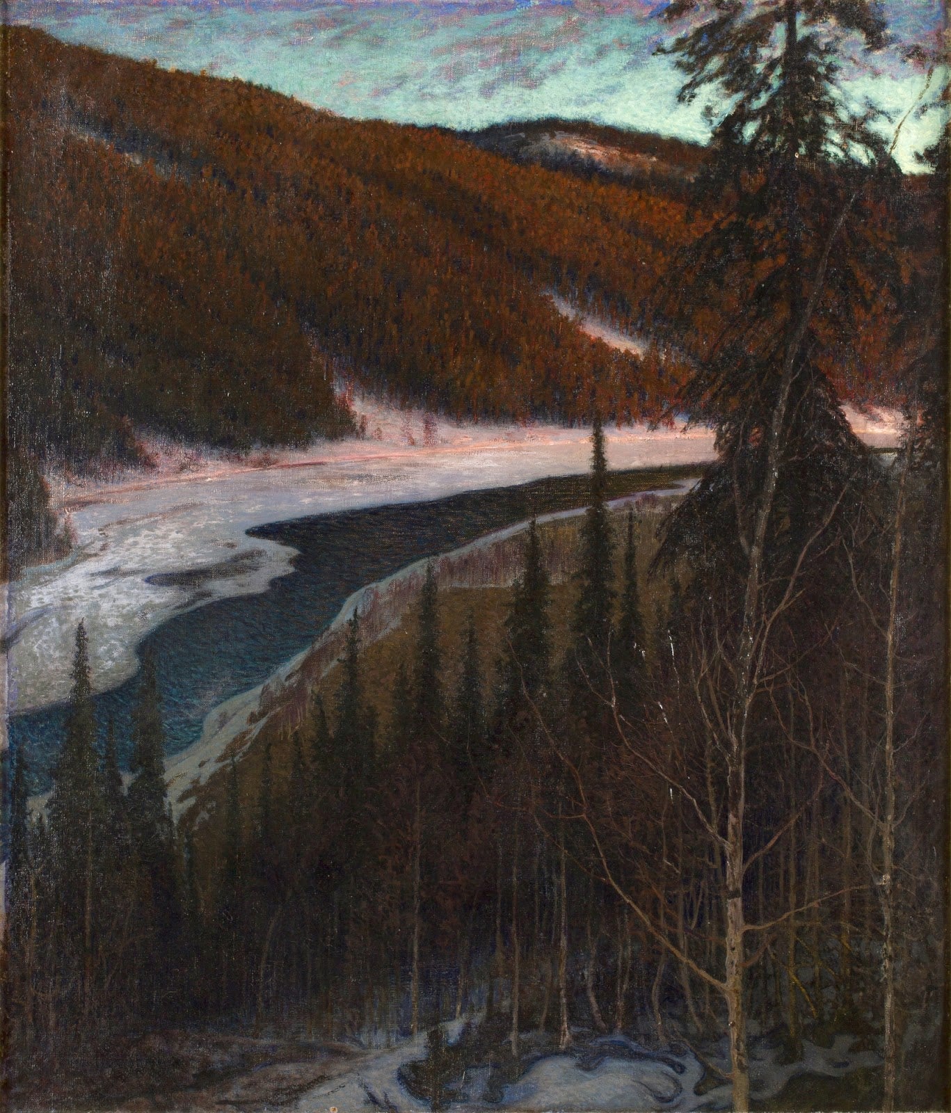 Floating Ice, vintage artwork by Anshelm Schultzberg, 12x8" (A4) Poster